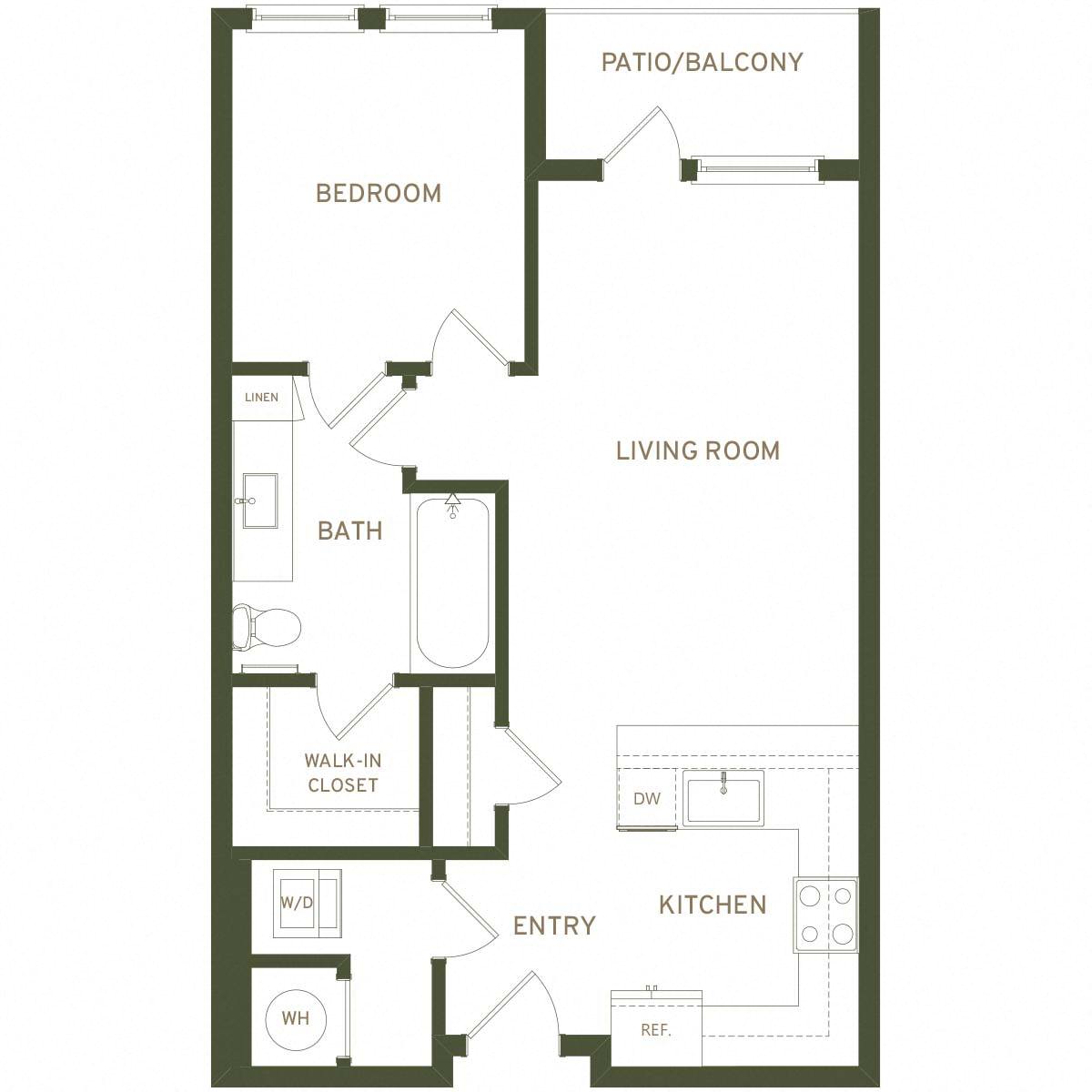 Floor plan layout diagram for A5